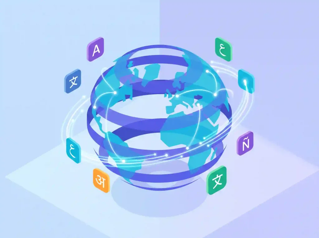 Global 95+ Languages Lottie Vector